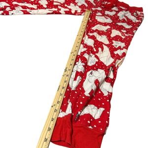 Coca Cola Polar Bear Pajama Pants Lounge Sleepwear Red Women's Large Cotton